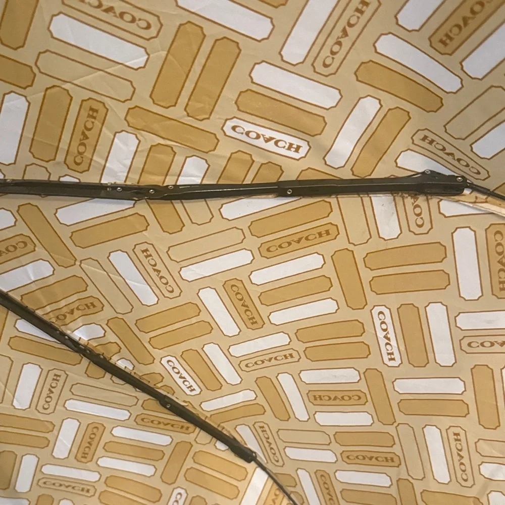 Coach Patterned Tan Umbrella